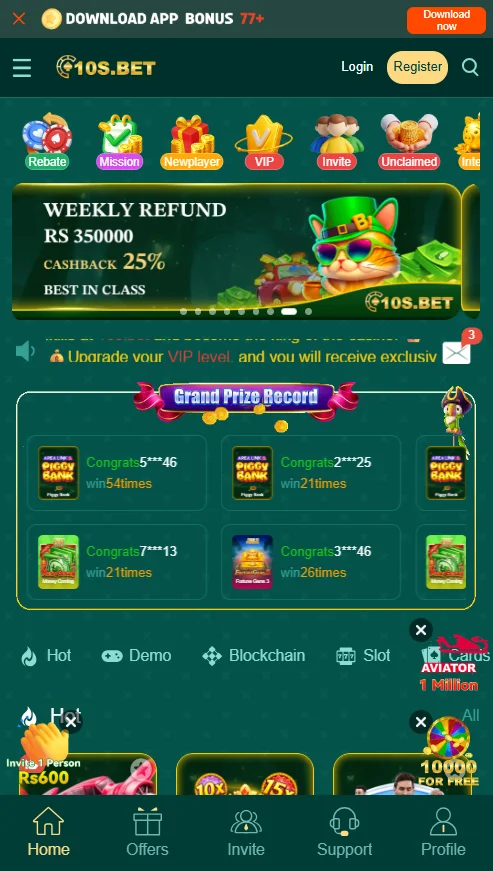 10S Bet Game Download