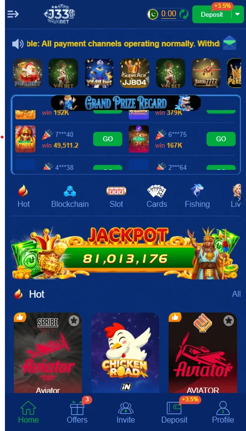 J33 Bet Game Download